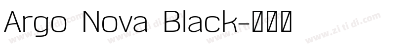Argo Nova Black字体转换